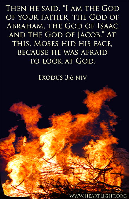 Exodus 3 6 Illustrated Mose Hid His Face Heartlight Gallery