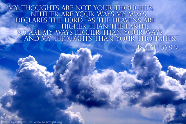 Isaiah 55 8 9 Illustrated Much Higher Heartlight Gallery