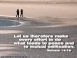 Romans 14:19