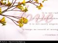 1 Corinthians 13:5
