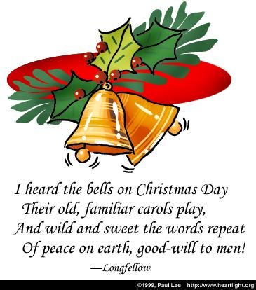Illustration of the Bible Verse Bells on Christmas