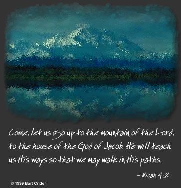 Illustration of the Bible Verse Micah 4:2