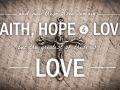 1 Corinthians 13:13 Cross on Beige