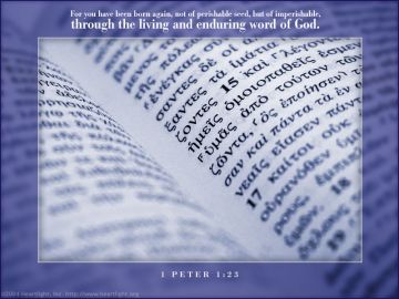 PowerPoint Background: 1 Peter 1:23
