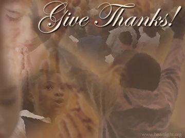 PowerPoint Background: Give Thanks