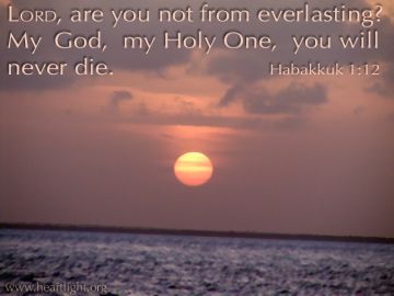 PowerPoint Background: Habakkuk 1:12 Text