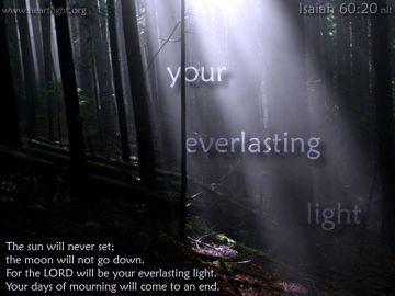 PowerPoint Background: Isaiah 60:20 Text