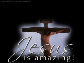 PowerPoint Background: Jesus is Amazing - Cross