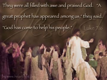 PowerPoint Background: Luke 7:16