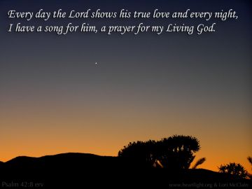 PowerPoint Background: Psalm 42:8 Text