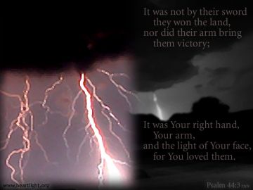 PowerPoint Background: Psalm 44:3 Light Text