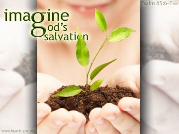 PowerPoint Background: Psalm 85:6-7 Title