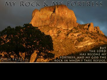 PowerPoint Background: Psalm 94:22 4/3 Full