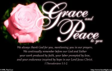 Illustration of the Bible Verse 1 Thessalonians 1:1-2
