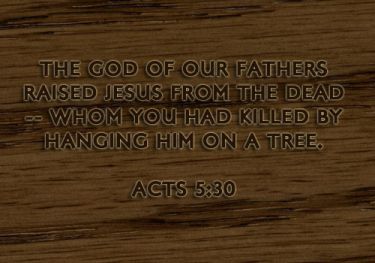 Illustration of the Bible Verse Acts 5:30