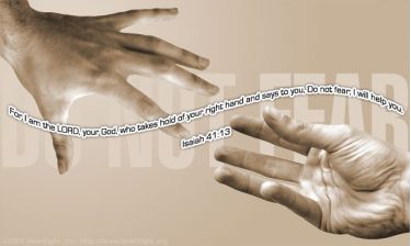 Illustration of the Bible Verse Isaiah 41:13