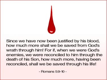Illustration of the Bible Verse Romans 5:9-10