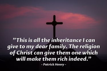 Illustration of the Bible Verse Quote by Patrick Henry