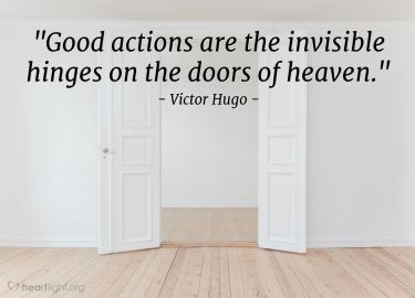 Illustration of the Bible Verse Quote by Victor Hugo