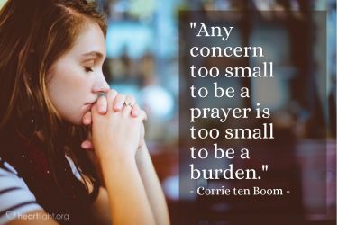 Illustration of the Bible Verse Quote by Corrie ten Boom