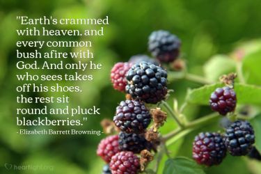Illustration of the Bible Verse Quote by Elizabeth Barrett Browning