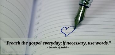 Illustration of the Bible Verse Quote by Francis of Assisi