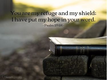 Illustration of the Bible Verse Psalm 119:114