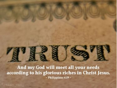 Illustration of the Bible Verse Philippians 4:19