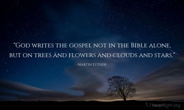 Illustration of the Bible Verse Quote by Martin Luther