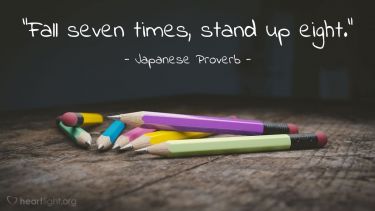 Illustration of the Bible Verse Quote by Japanese Proverb