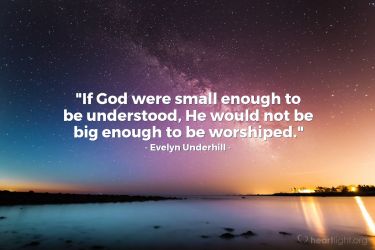 Illustration of the Bible Verse Quote by Evelyn Underhill