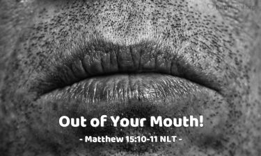 Illustration of the Bible Verse Matthew 15:10-11 NLT