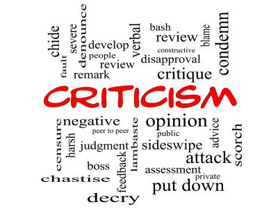 A Caution about Criticism