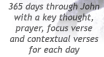 A 365 day devotional of Jesus life