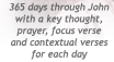 A 365 day devotional of Jesus life