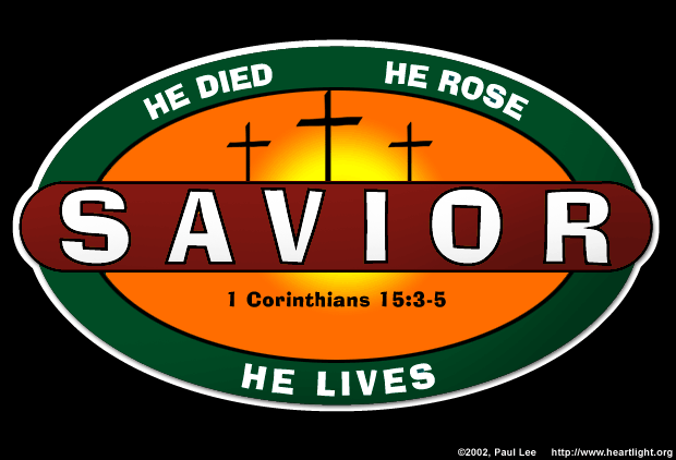 Illustration of 1 Corinthians 15:3-5 on Cross