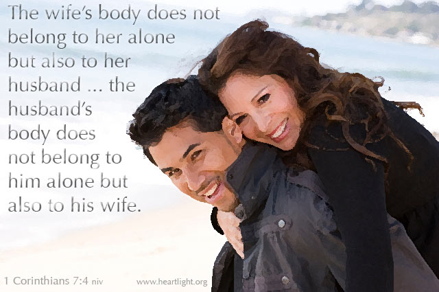 Illustration of 1 Corinthians 7:4 on Marriage