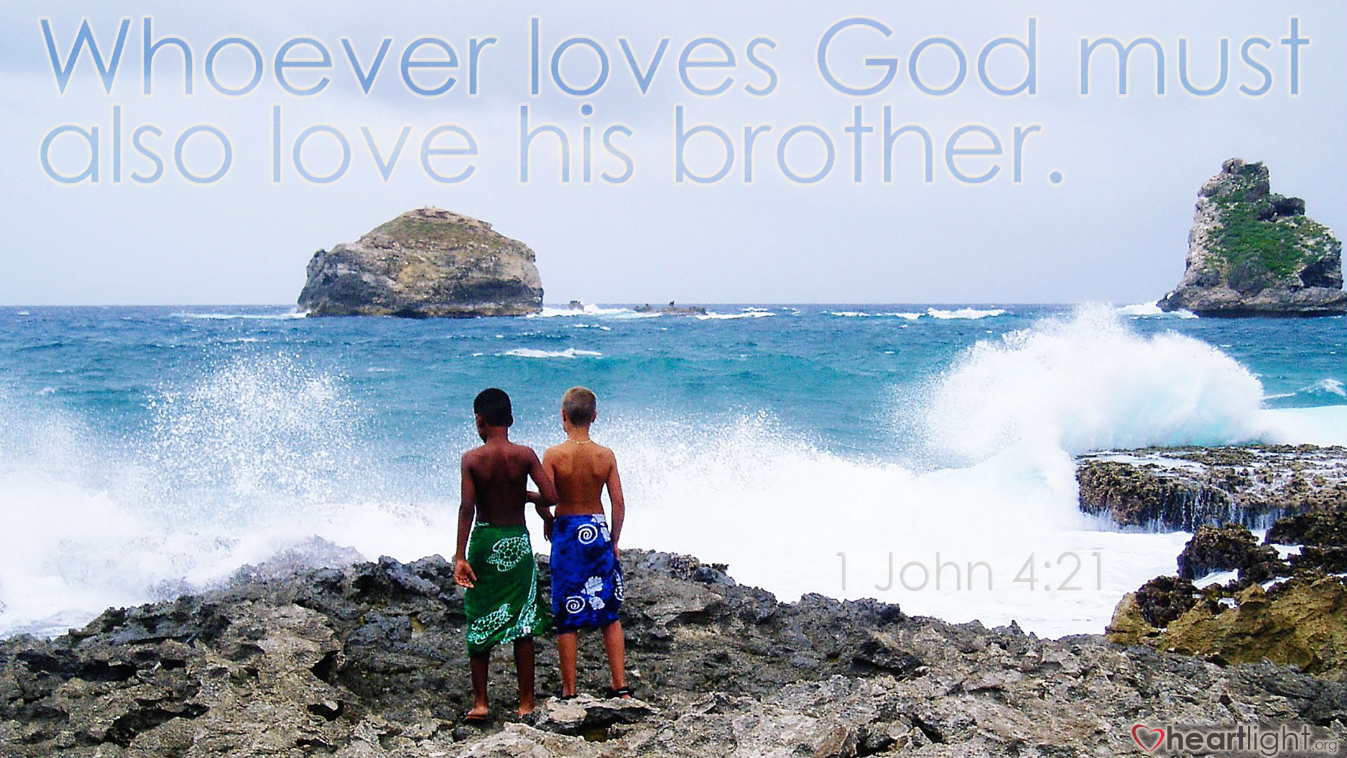 Illustration of 1 John 4:21 on Brotherhood