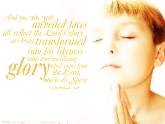 Illustration of 2 Corinthians 3:18 on Transformation