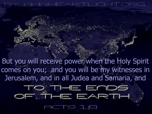 Illustration of Acts 1:8 on Witnesses