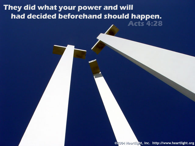 Illustration of Acts 4:28 on Power