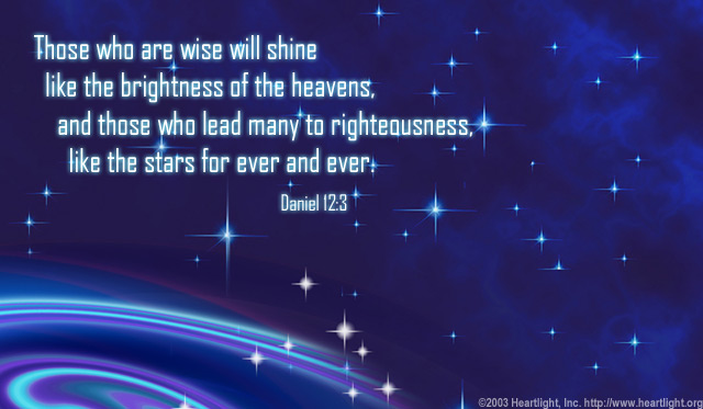 Illustration of Daniel 12:3 on Light