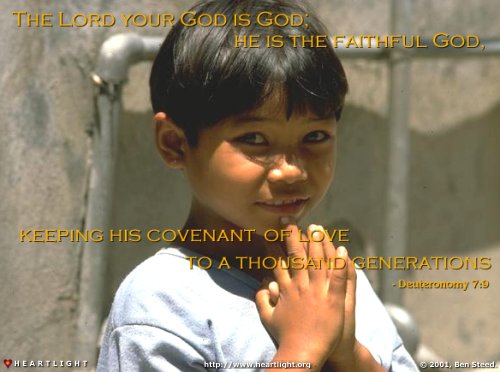 Illustration of Deuteronomy 7:9 on Children Of God