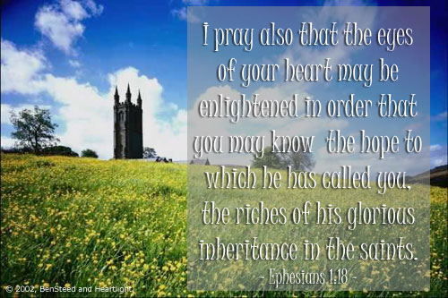 Illustration of Ephesians 1:18 on Heart