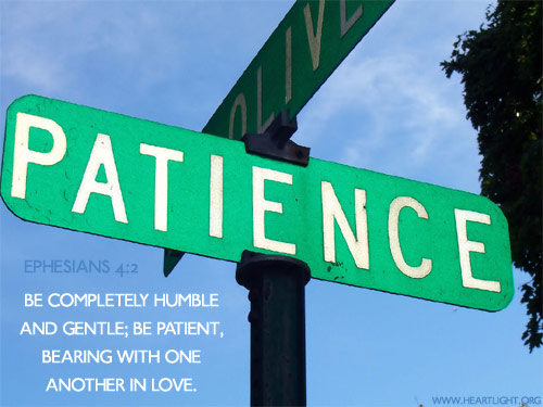 Illustration of Ephesians 4:2 on Patience