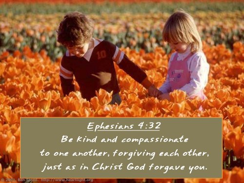 Illustration of Ephesians 4:32 on God