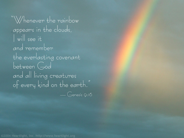 Genesis 9:16 Illustrated: The Rainbow Promise — Heartlight® Gallery