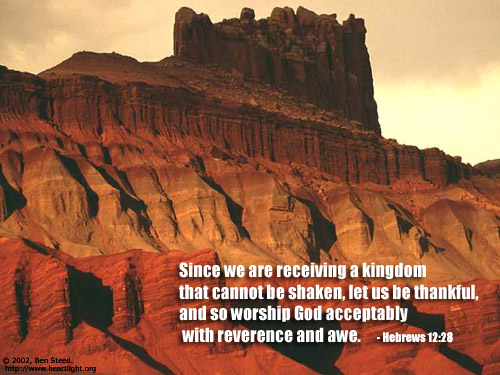 Illustration of Hebrews 12:28 on Reverence
