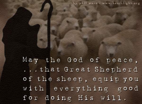 Illustration of Hebrews 13:20-21 on Shepherd
