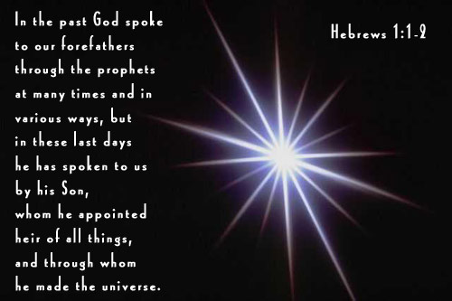 Illustration of Hebrews 1:1-2 on Speech